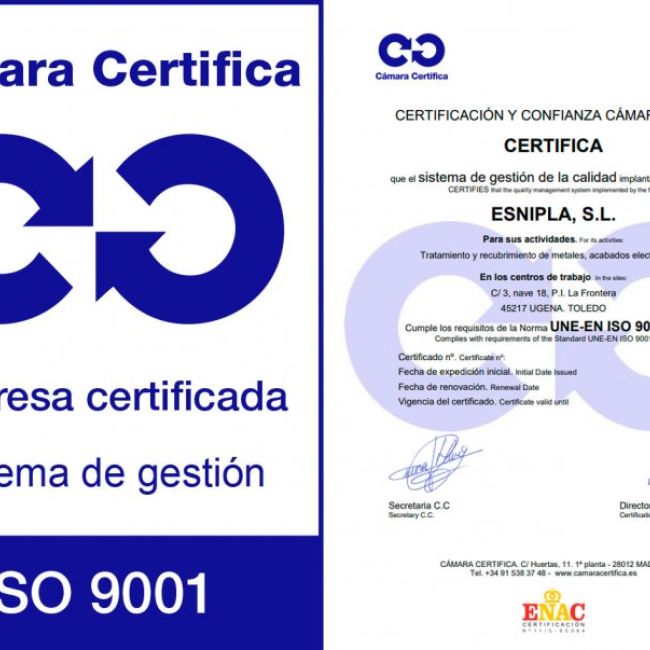 Recubrimiento y tratamiento de superficies metálicas